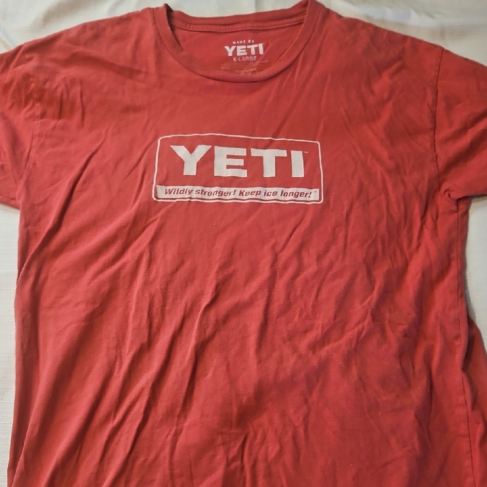 YETI Red Men's T-Shirt